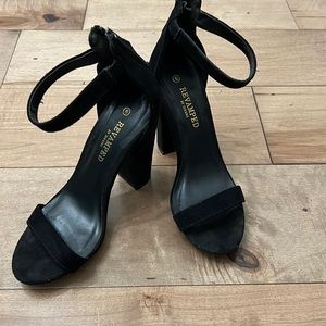 Sandal strap shoes size 6 with 4 1/2 block heal